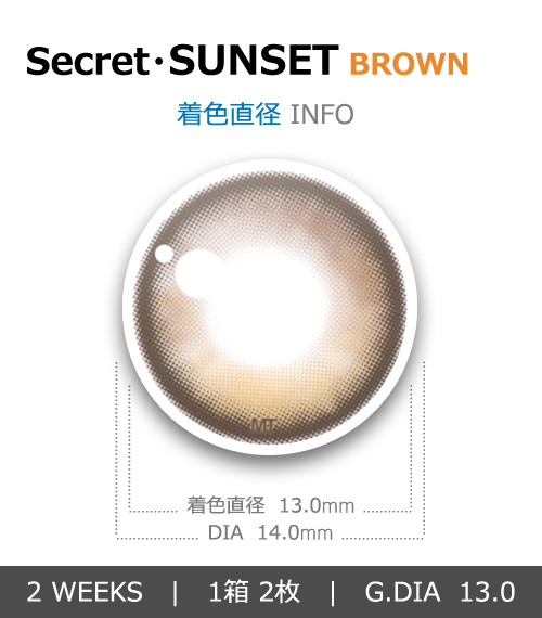 【2週間/乱視用】 トリカ サンセット ブラウン (1箱2枚)4