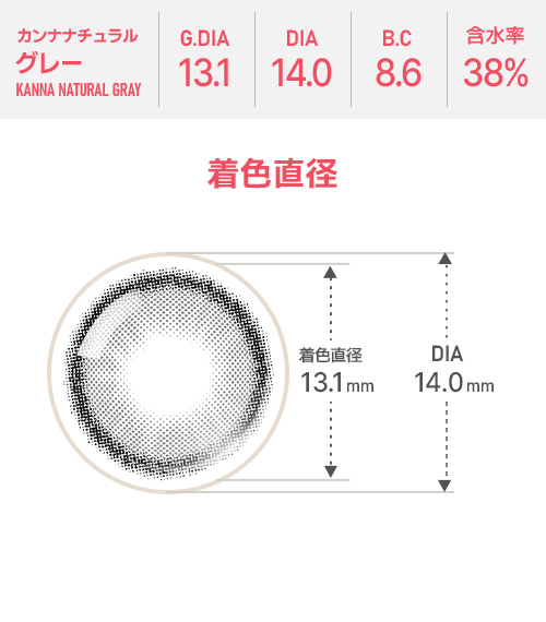 【期間選択/乱視用】 トーリックミー・カナ ナチュラル グレー4