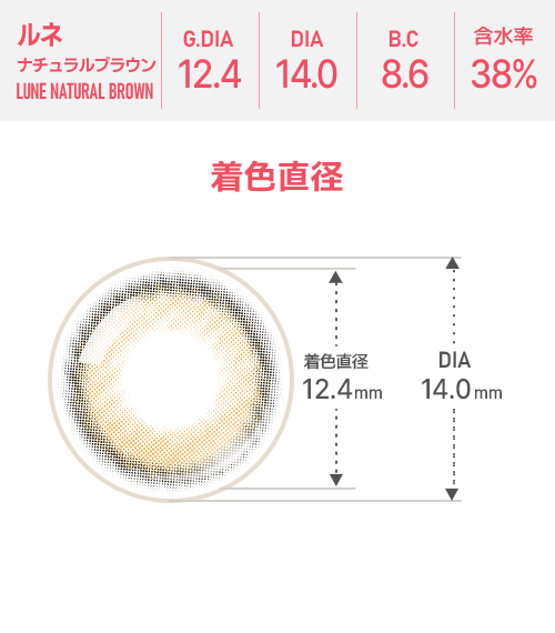 【期間選択/乱視用】 トーリックミー・ルーン ナチュラル ブラウン4